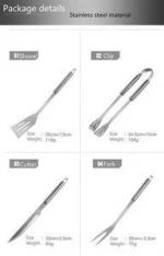 Good Quality Portable Outdoor 20PCS Barbecue Accessory BBQ Tools Grill Set