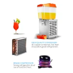 GQ-JD116 Single cool with blending Cold Drink Dispenser 16L Juice Dispenser machine Cold beverage machine refresquera