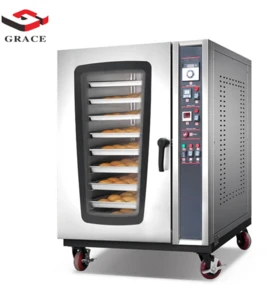 Grace Commercial Professional Hotel All Stainless Steel Industrial Hot Air Convection Oven Gas /Electric Bakery Equipment