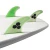 Import green color Surfing Fins FCS Fiberglass honey comb Surfboard fins future base from China