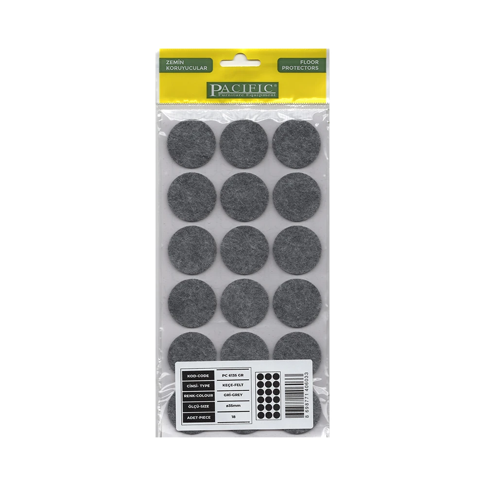 Junipers Assorted Felt Floor Protector Pads – Pack Of 152, Natural/Tan