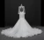 Import GuangZhou Manufactory elegant long Sleeve Illusion Back french Lace Beaded Wedding Dress Wedding Gown from China