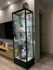 Guangzhou museum lockable glass display cabinet showcase