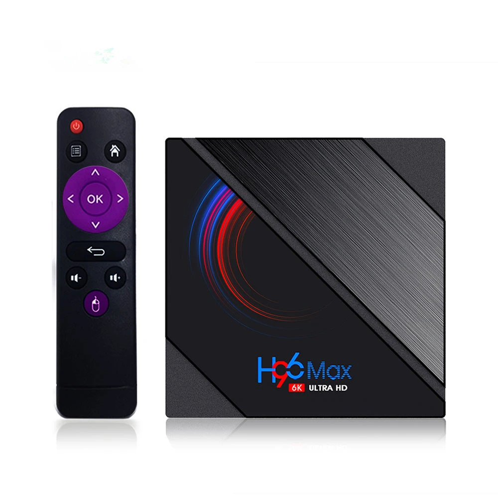 H96 Max 6k h616 Android 10.0 Set Top Box Media Player 4g 64g Smart Android Tv Box Allwinner With Remote Control