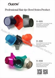 Hair dye product X-606 hair color tint bowl with anti-slip professional salon use