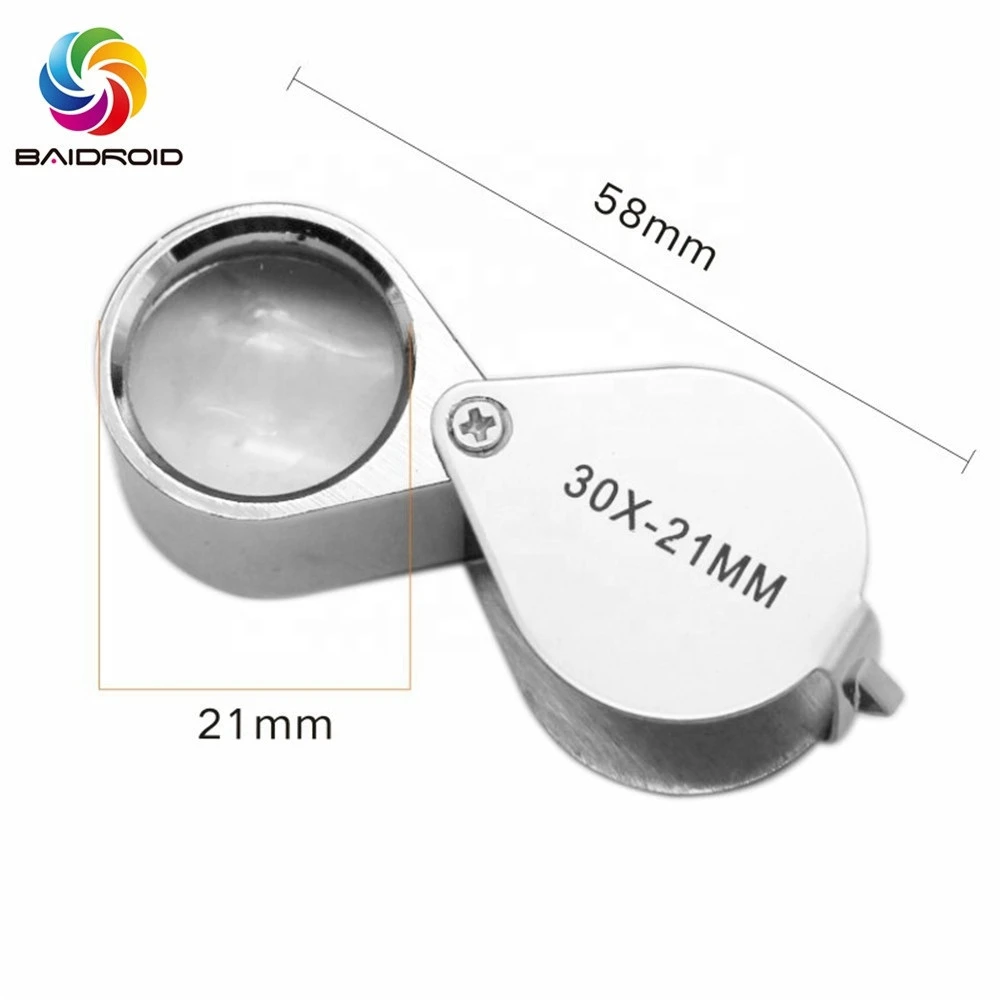 Handheld Magnifying Glass 30x Mini Jewelry Loupe