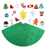 Handmade Educational Toy 3D Felt Christmas Tree For Kids Children