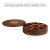 Import Handmade Wooden Spice box round shape wooden spice box from India
