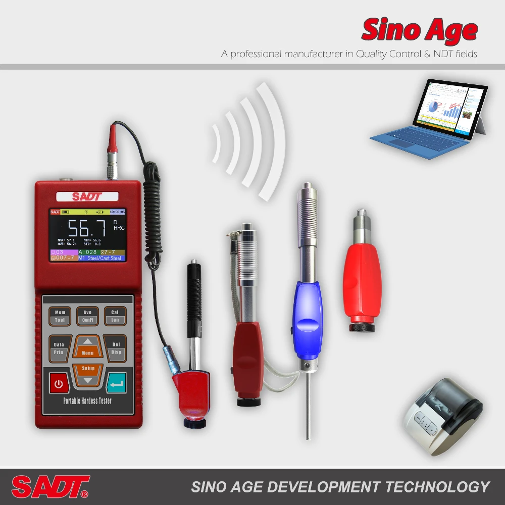 HARTIP 3210 leeb portable digital Hardness Testers with digital cable probe and wireless probe