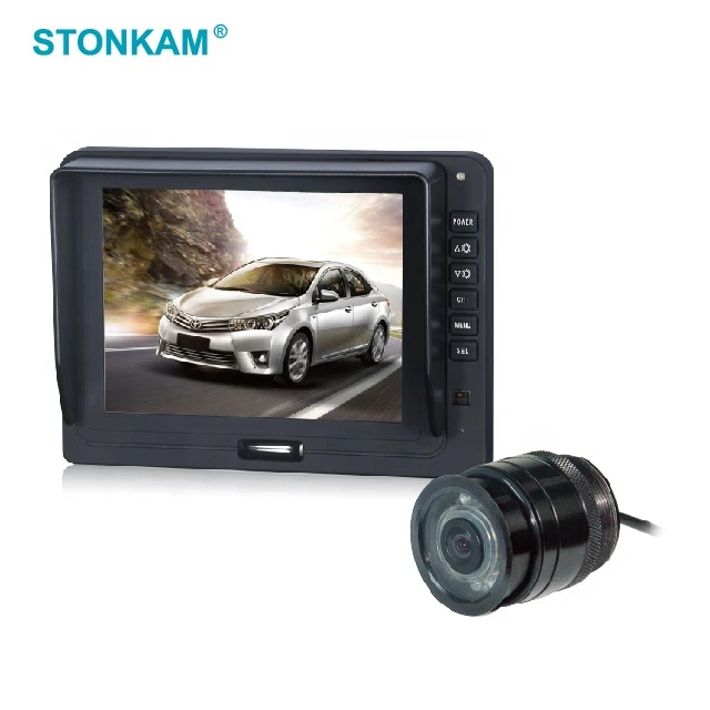 HD 5 inch TFT LCD Car Monitor with 8 languages selectable
