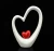 Import Heart shape romantic ceramic europe home decoration pieces luxury Size and shape can be customized from China