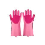 Heat Resistant 82 Magic Silicone Household Dishwashing Gloves With Wash Scrubber cleaning Silicon Glove