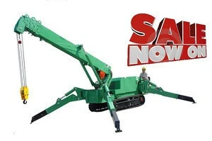 heavy duty 5ton mini Crawler crane / spider crane price for sale