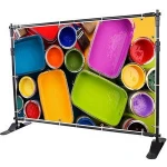 Heavy Duty Backdrop Banner Stand Thicker Professional Large Telescopic Display Step and Repeat Stand for Photography