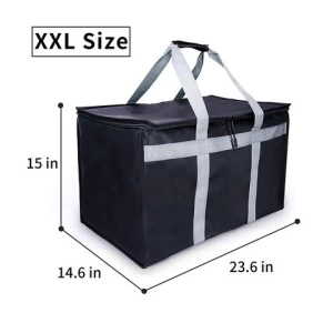 Heavy duty large grocery tote food delivery insulated lunch picnic cooler bags