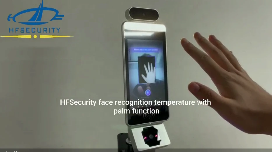 HFSecurity SDK is Available RA08T Touch Screen QR code IC ID Face Recognition Fever Screening Access Control Card