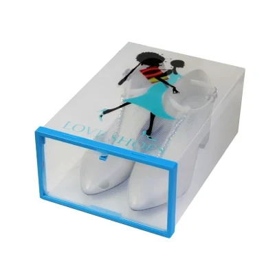 High-End Printing Folding Plastic Shoe Cleaning Box with Flip Lid