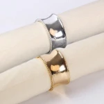 High Grade gold napkin ring for Wedding supplies