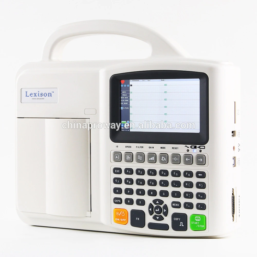 High Quality 12 lead 3 Channel Portable Electrocardiograph ECG Machine ECG-A8803