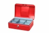 High quality 8 inch steel cash box money safe box with plastic handle