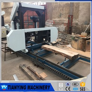 High Quality Automated Horizontal Band Saw Mobile Sawmill For Wood Cutting