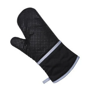 High Quality AZO Free Silicone Coated Oven Mitten for Cooking pot holder silicone gloves