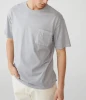High Quality Custom Cool Summer Men Pocket 100%Cotton Loose Fit T-Shirt