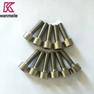 High quality DN912  gr5  M5 M6 M8 Titanium bolts screws for bicycle and motorcycle