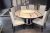 Import high quality good price big size  modern black round dinning table set used dining room furniture for sale from China