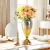 Import High quality handicraft home decorative glass vase with lid from China