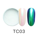 High Quality  Phantom neon chrome Powder nail glitter powder Neon mirror chrome powder