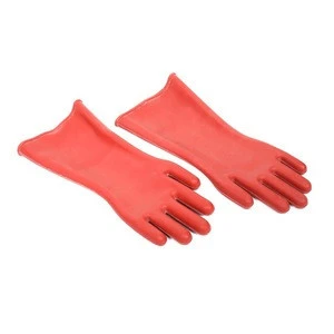 High quality red heavy duty rubber insulated work gloves