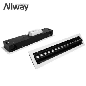 High Quality Strobe Free Small Grille Lamp Indoor Office Housing 20W 30W 40W LED Linear Light