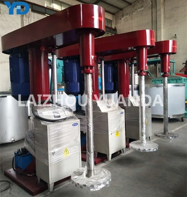 High speed mixing equipment with hydraulic lifting for paint mixing