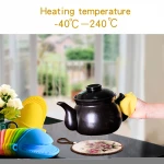 High Temperature Resistance Oven Mitts And Pot Holders Sets Silicone Oven Mitt