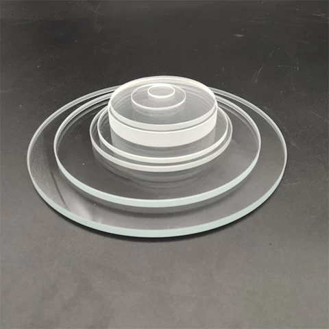 High Transparency 1mm-10mm Thickness Tempered Round Glass For Light Cover