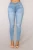 Import High waisted button design skinny colombian jeans for womens from China
