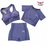 High waisted tight workout active apparel athletic wear custom women clothing leggings fitness seamless yoga set