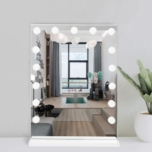 Hollywood Supplier High Quality Makeup Mirror Desk Cosmetic Vanity Table with Lighted Mirror