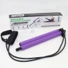Home Fitness Pilates Bar Kit with Resistance Band Foot Loop for Yoga Stick