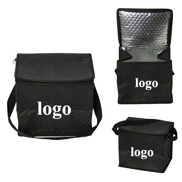 Hot Cool thermal cooler bag custom logo insulated lunch bag non woven cooler bag