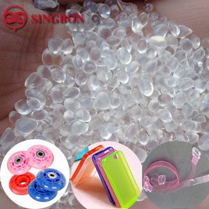 Hot sale 100% virgin injection molding polyester-base raw materials for tpu rubber strap