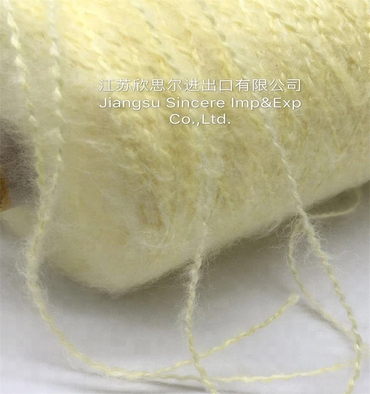 Hot sale 1/5.5 NM 90acrylic/10bamboo blended yarn brush yarn for knitting