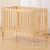 Import Hot Sale Convertible Wood Natural Solid Wood Cot Baby Cribs from China