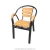 Import Hot Sale Garden Wicker Rattan Chair teak for Outdoor restaurant use metal chair from China