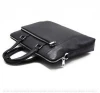 Hot sale genuine laptop man bag mens leather briefcase for laptop man MOQ 1 piece in stock customize OEM service
