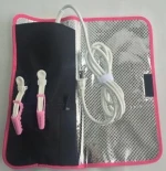 Hot sale heat proof hair straightener bag, inside use tin foil material