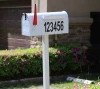 Hot Sale House Number  LED Both Sides Solar light Mailbox