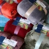 hot sale luxury flannel fleece throw blanket in colorful