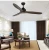 Import hot sale modern energy saving 52 inch best ceiling fan brand 220v ac remote control wood ceiling fan from China